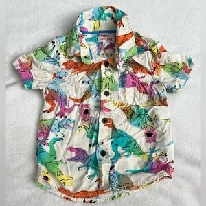 Cat & Jack Dinosaur button down shirt